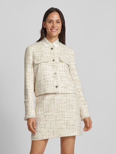 comma Blazer mit Druckknopfleiste Beige 4