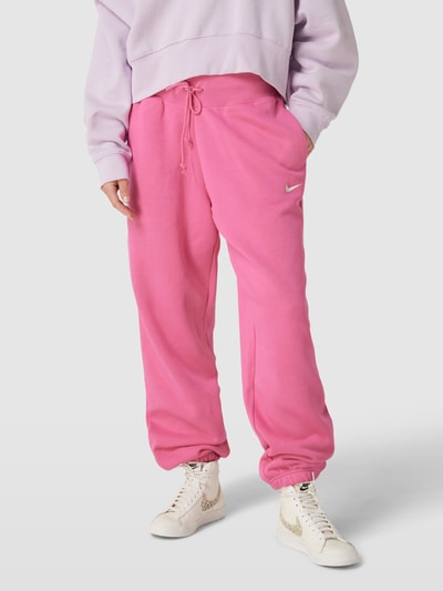 Nike Sweatpants met logostitching Felroze - 4