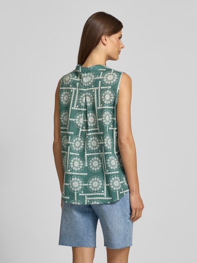 Marc O'Polo Loose Fit Blusentop aus reiner Baumwolle Petrol 5