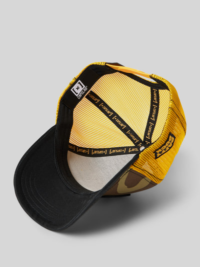 Capslab Trucker-pet met motiefpatch, model 'Daffy' Olijfgroen - 2