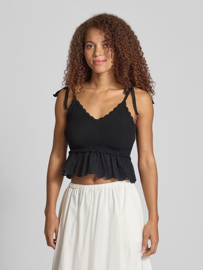 Only Slim Fit Trägertop aus Baumwoll-Mix Modell 'KRISTIN' Black 4
