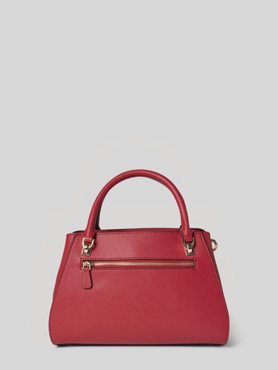 Guess Handtasche mit Label-Applikation Modell 'NOELLE II' Dunkelrot 4