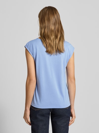 PIECES Relaxed Fit T-Shirt aus Modal-Mix Modell 'KAMALA LACE' Hellblau 5