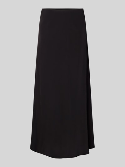 Produktfoto, schwarzer ausgestellter Maxi-Rock mit elastischem Bund, Ausgestellter Maxi-Rock mit elastischem Bund Modell 'FRANAN' von PIECES, Damen Maxi-Rock