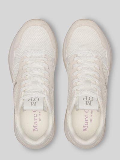 Marc O'Polo Sneakersy o niskim kroju ze skóry i recyklingowanego poliestru model 'MAXIMA' Złamany biały 3