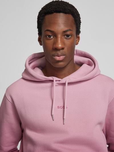 BOSS Orange Hoodie met extra brede schouders, model 'Gradient' Violet - 3