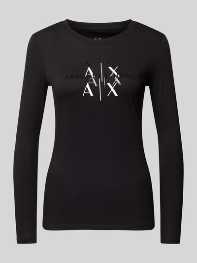 ARMANI EXCHANGE Longsleeve met ronde hals Zwart - 1