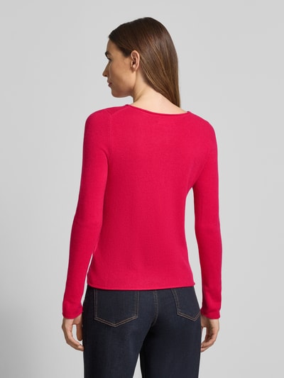 Christian Berg Woman Gebreide pullover van puur kasjmier Fuchsia - 5