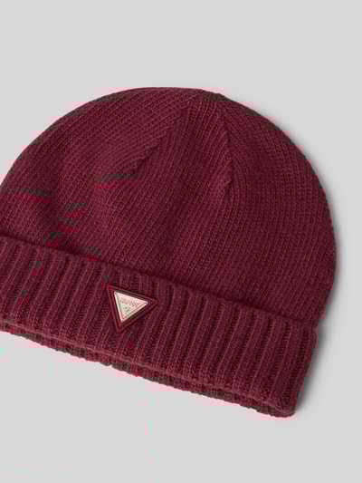 Guess Activewear Muts met viscose en wol, model 'Sweater' Donkerrood - 2