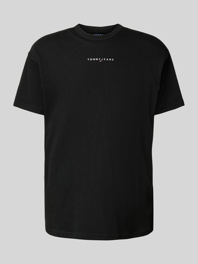 Tommy Jeans T-Shirt mit Label-Stitching Black 2