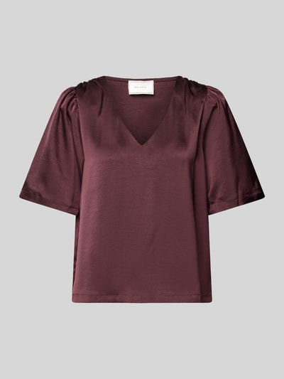 Neo Noir Regular Fit Blusenshirt mit V-Ausschnitt Bordeaux 2