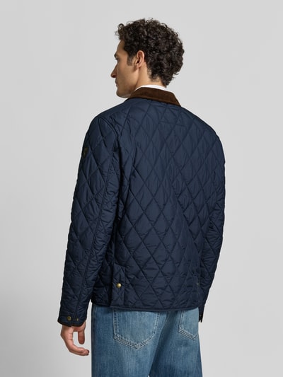 Polo Ralph Lauren Regular Fit Steppjacke mit Druckknopfleiste Marine 5