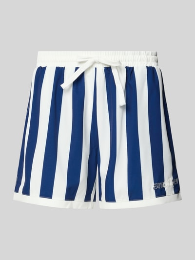 ANOTHER COTTON LAB Spodenki kąpielowe o kroju regular fit z detalem z logo Granatowy 1