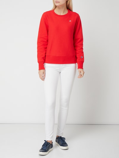 CHAMPION Sweatshirt met contrastkleurige inzetten  Rood - 1