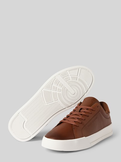 Tommy Hilfiger Lage sneakers van echt leer Cognac - 4