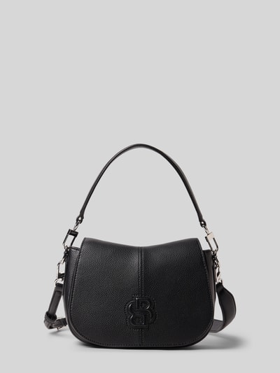 BOSS Henkeltasche mit Logo-Applikation Modell 'ANETT NEW SADDLE' Black 2
