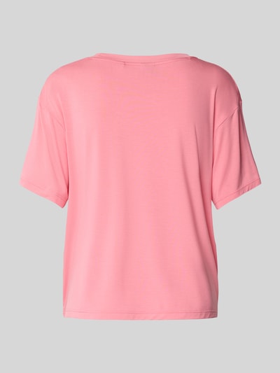 HUGO Regular Fit Pyjama-Oberteil aus Viskose-Mix Pink 3