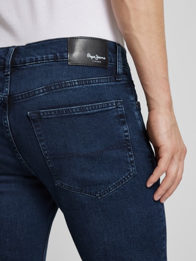 Pepe Jeans Jeansy o kroju slim fit z 5 kieszeniami model ‘Hatch’ Jeansowy niebieski 3