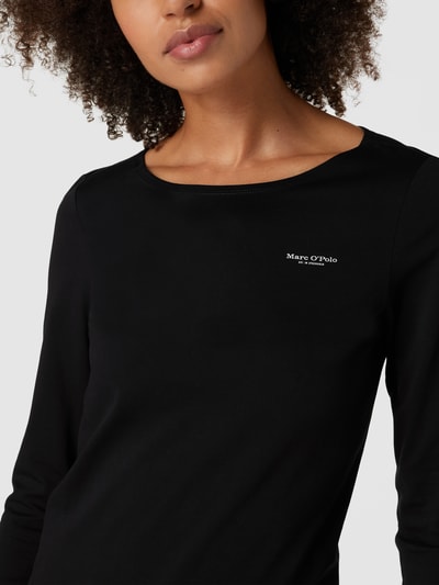 Marc O'Polo Longsleeve mit Label-Print Black 3