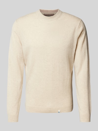 Colours & Sons Strickpullover mit Label-Details Offwhite 1