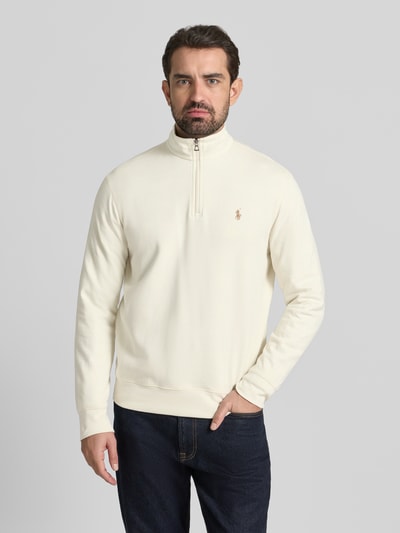 Polo Ralph Lauren Sweatshirt mit Label-Stitching Ecru 4