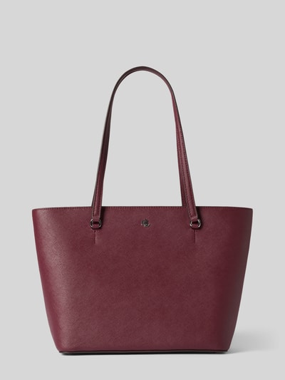 Lauren Ralph Lauren Shopper aus Kalbsleder mit Label-Applikation Bordeaux 2