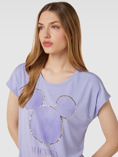 Montego T-Shirt mit Motiv-Print Lavender 3