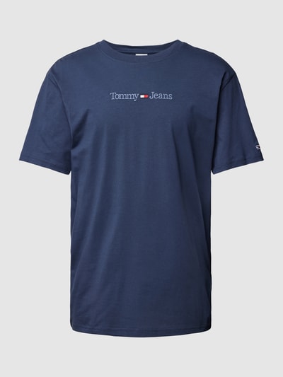 Tommy Jeans T-Shirt aus Baumwolle mit Label-Stitching Marine 2