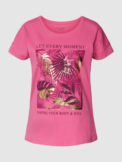 Christian Berg Woman T-Shirt mit Motiv-Print Fuchsia 2