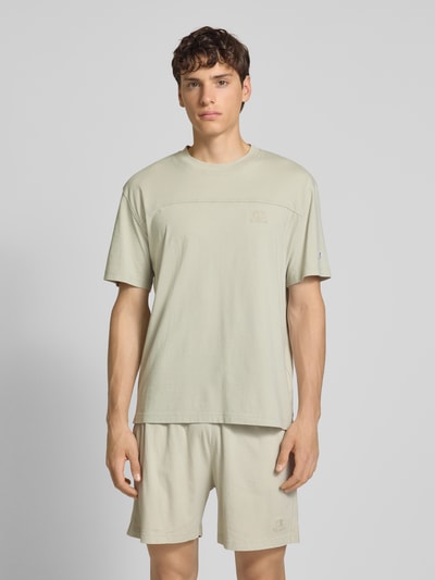 CHAMPION T-Shirt mit Logo-Badge Beige 4