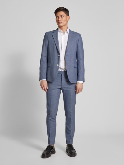 Strellson Slim fit pantalon met persplooien Blauw - 1