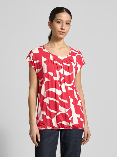 ZABAIONE Regular fit blouse van viscosemix model 'Minou' Rood - 4