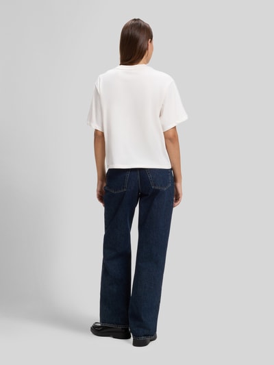 HUGO Loose Fit T-Shirt aus reiner Baumwolle Modell 'Duslant' Offwhite 5