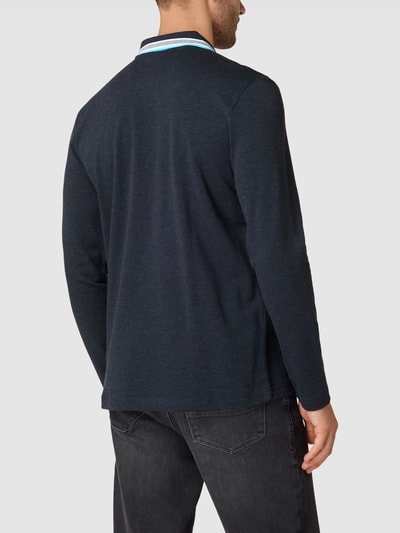 BOSS Green Poloshirt mit langen Ärmeln Modell 'PLISY' Marineblau 5