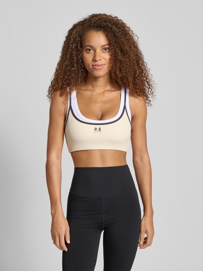 P.E Nation Sportbeha in dubbele-laagsjeslook, model 'FORWARD' Marineblauw - 4