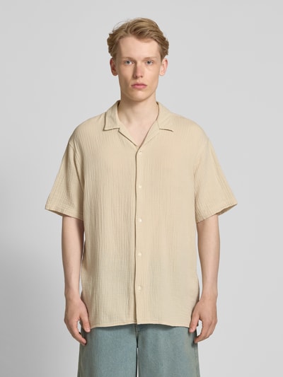 Jack & Jones Relaxed Fit Freizeithemd mit Umlegekragen Sand 4
