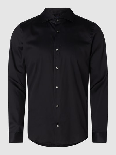 JOOP! Slim Fit Business-Hemd aus Popeline  Black 2