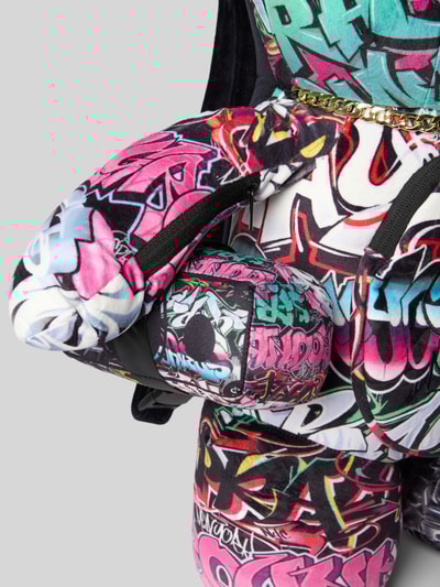 Sprayground Rucksack in Teddy-Optik Modell 'SPLIT CYBERSHARK' Black 3