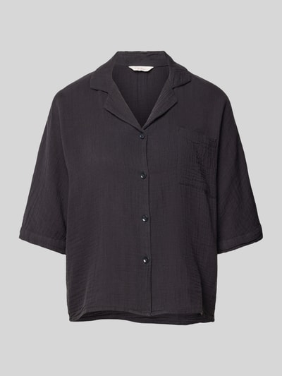 Only Bluzka koszulowa krótka z fakturowanym wzorem model ‘LTHYRA’ Ciemnoszary 2
