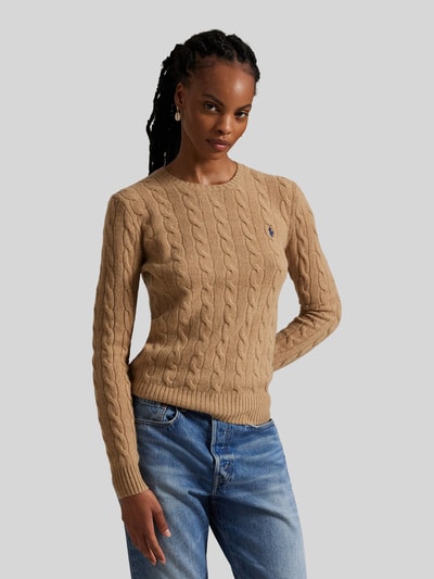 Polo Ralph Lauren Regular Fit Pullover aus Woll-Kaschmir-Mix 'JULIANNA' Camel 4