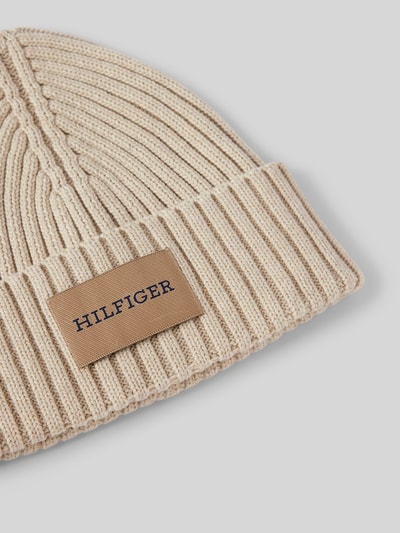 Tommy Hilfiger Mütze mit Label-Patch Modell 'MONOTYPE' Beige 2