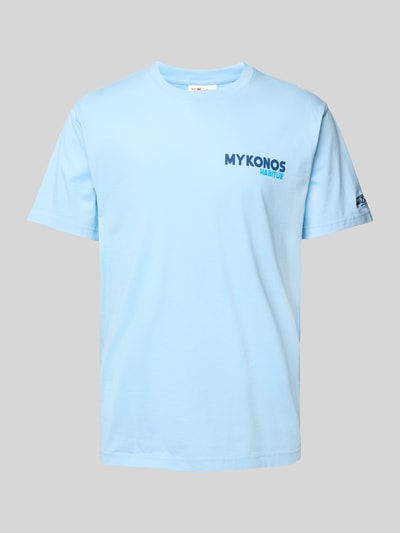 MC2 Saint Barth T-shirt met statementprint Lichtblauw - 1