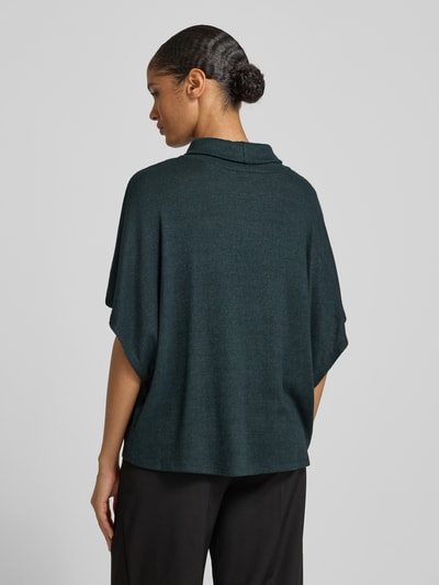 Apricot Strickpullover mit Rollkragen Dunkelgruen 5