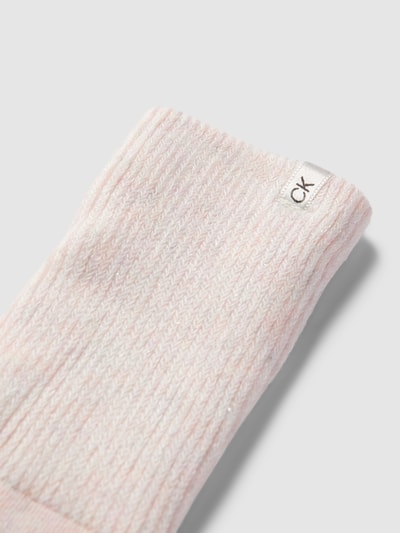 CK Calvin Klein Socken mit Label-Stitching Rose 2