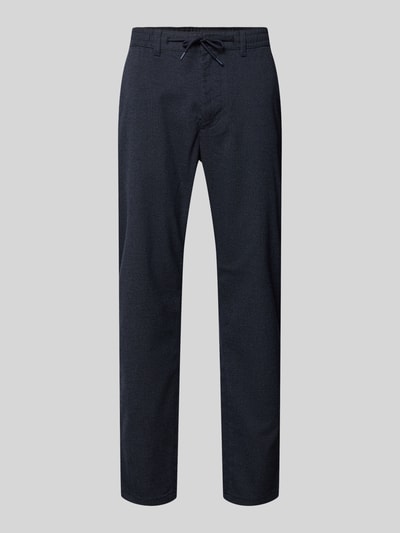 MCNEAL Straight fit stoffen broek met viscose Marineblauw - 2