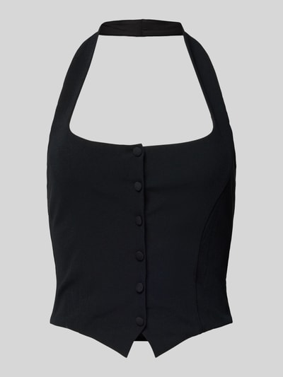 Gina Tricot Top mit Neckholder Black 1