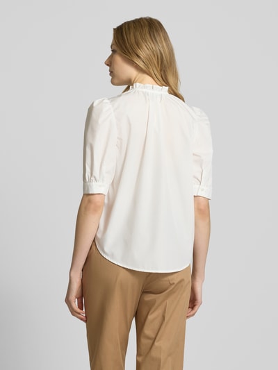 Christian Berg Woman Selection Regular Fit Bluse mit Puffärmeln Weiss 5