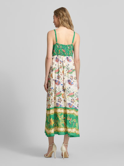 Apricot Midikleid im Allover-Look Offwhite 5