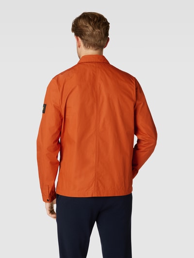 Lyle & Scott Overshirt met tweewegsritssluiting, model 'Pocket' Oranje - 5