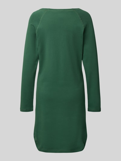 LOUIS & LOUISA Regular fit nachthemd met statementstitching, model 'Kuschelig' Groen - 3